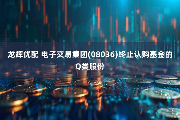 龙辉优配 电子交易集团(08036)终止认购基金的Q类股份